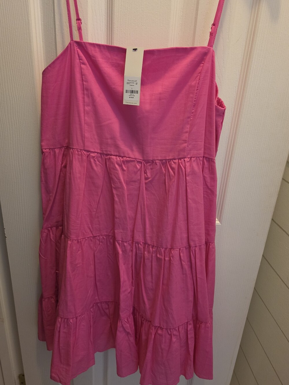 Francescas Women’s Pink Tiered Sundress